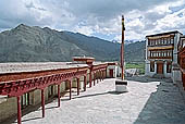 Ladakh - Matho, the various halls of the gompa are arranged around a courtyard